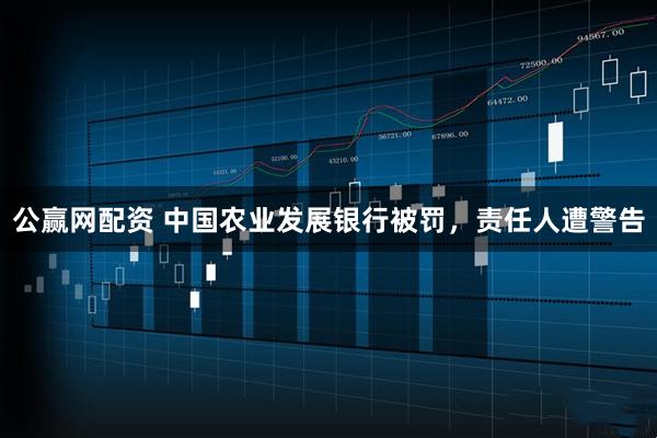 公赢网配资 中国农业发展银行被罚，责任人遭警告